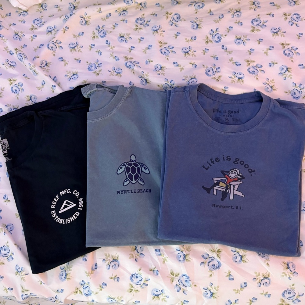 3 Pack- Blue Graphic Tees